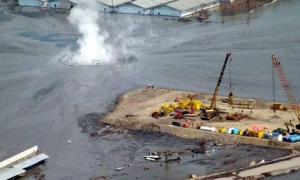 Santos making communities more vibrant by giving the gift of toxic mud. 