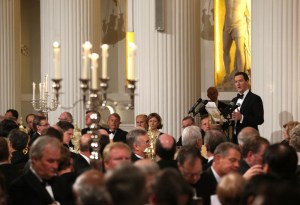 A scrounger get together, special guest George Osborne