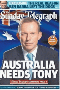 Murdoch’s very subtle and nuanced supported of Abbott  