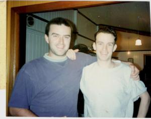 Myself and Gavin 1995, five years before his death.